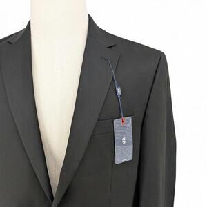 Izod Men's Classic-Fit Stretch Suit Jacket Blazer Sport Coat Black 41R